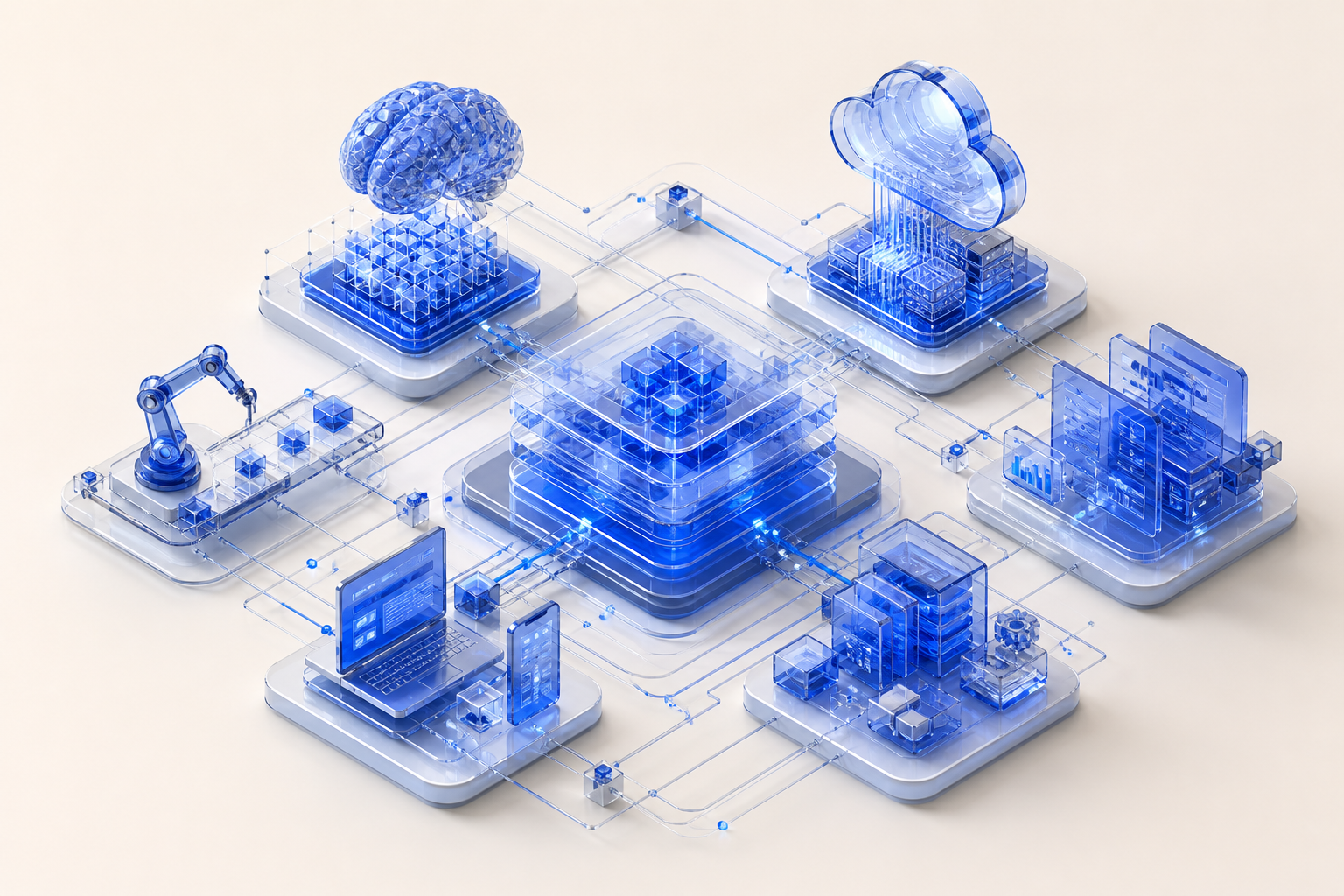 Connected business operations ecosystem